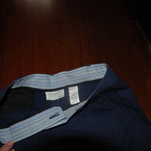 Liz Clairborne Navy Walking Shorts - Picture 4 of 5